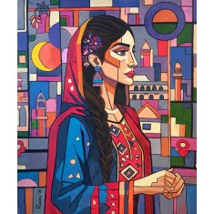 Raees, 16 x 20 Inch, Acrylic On Canvas, Figurative Painting, AC-RAES-001